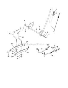 Page J Diagram and Parts List for 917254602  Craftsman Lawn Tractor