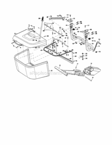 Page K Diagram and Parts List for 917254602  Craftsman Lawn Tractor