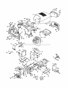 Page B Diagram and Parts List for 917254602  Craftsman Lawn Tractor