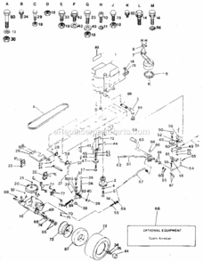 Part Location Diagram of 121218X Husqvarna Keeper, Belt, Engine, L.H.