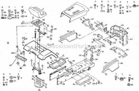Part Location Diagram of 110853X Craftsman Bracket