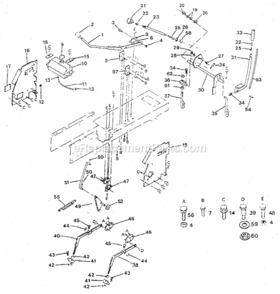 Page E Diagram and Parts List for 917254620  Craftsman Lawn Tractor