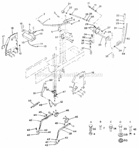 Page E Diagram and Parts List for 917254621  Craftsman Lawn Tractor