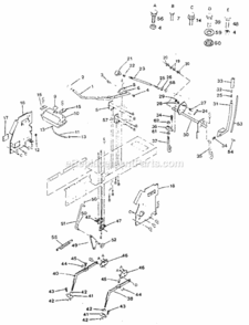 Page E Diagram and Parts List for 917254623  Craftsman Lawn Tractor