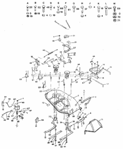Page F Diagram and Parts List for 917254623  Craftsman Lawn Tractor