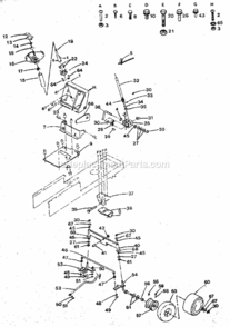 Page D Diagram and Parts List for 917254630  Craftsman Lawn Tractor