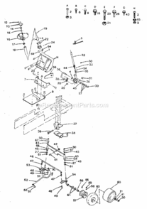 Page D Diagram and Parts List for 917254631  Craftsman Lawn Tractor