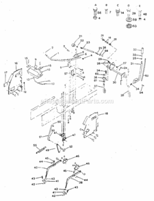 Page E Diagram and Parts List for 917254631  Craftsman Lawn Tractor