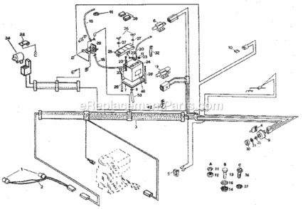 Page A Diagram and Parts List for 917254640  Craftsman Lawn Tractor
