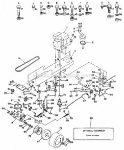 Page C Diagram and Parts List for 917254640  Craftsman Lawn Tractor