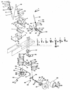 Page D Diagram and Parts List for 917254640  Craftsman Lawn Tractor