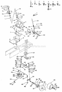 Page D Diagram and Parts List for 917254643  Craftsman Lawn Tractor