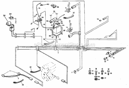 Page A Diagram and Parts List for 917254650  Craftsman Lawn Tractor