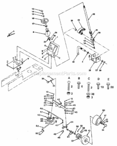 Page D Diagram and Parts List for 917254651  Craftsman Lawn Tractor