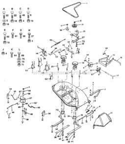 Part Location Diagram of 127163X Craftsman Idler Arm