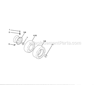 Page J Diagram and Parts List for 917254700  Craftsman Lawn Tractor