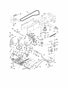 Page C Diagram and Parts List for 917254700  Craftsman Lawn Tractor