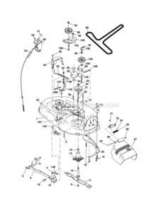 Page G Diagram and Parts List for 917254700  Craftsman Lawn Tractor