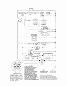 Page K Diagram and Parts List for 917254701  Craftsman Lawn Tractor