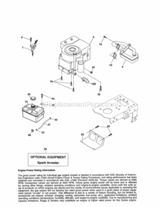 Part Location Diagram of 438654 Craftsman Engine, Bands 31C707-3487-G1