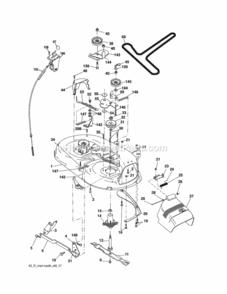 Page G Diagram and Parts List for 917254701  Craftsman Lawn Tractor