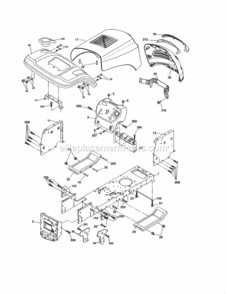 Page B Diagram and Parts List for 917254702  Craftsman Lawn Tractor