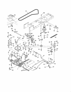 Page C Diagram and Parts List for 917254702  Craftsman Lawn Tractor