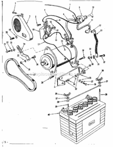 Page C Diagram and Parts List for 91725470  Craftsman Lawn Tractor
