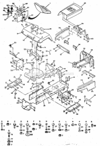 Page B Diagram and Parts List for 917254710  Craftsman Lawn Tractor