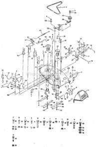 Page F Diagram and Parts List for 917254710  Craftsman Lawn Tractor