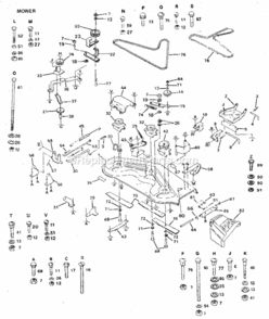 Page F Diagram and Parts List for 917254721  Craftsman Lawn Tractor