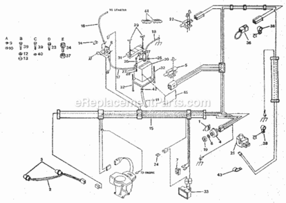 Page A Diagram and Parts List for 917254722  Craftsman Lawn Tractor