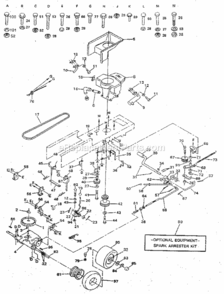 Part Location Diagram of 123183X Craftsman Transaxle