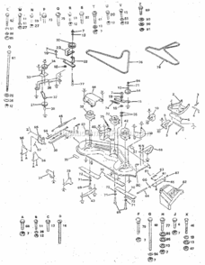 Page F Diagram and Parts List for 917254722  Craftsman Lawn Tractor
