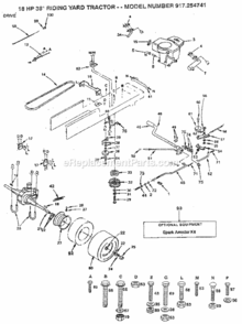 Part Location Diagram of 124148X Craftsman Engine