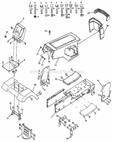 Part Location Diagram of 124031X Craftsman Dash Panel
