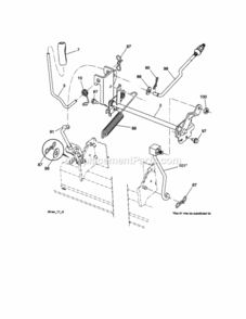 Page J Diagram and Parts List for 917254770  Craftsman Lawn Tractor