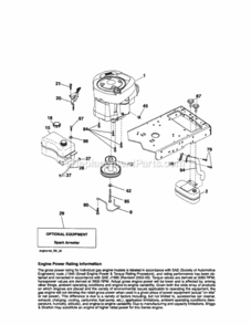 Page D Diagram and Parts List for 917254770  Craftsman Lawn Tractor