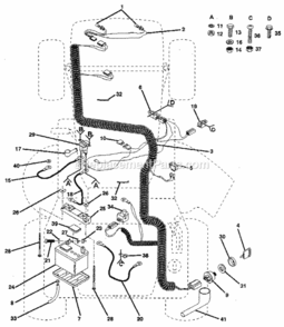 Page A Diagram and Parts List for 917254790  Craftsman Lawn Tractor
