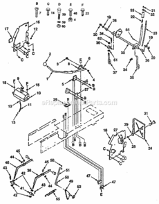Page E Diagram and Parts List for 917254790  Craftsman Lawn Tractor