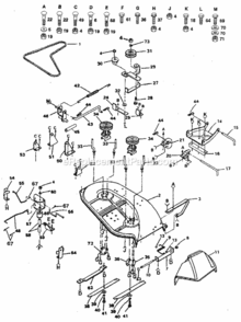 Page F Diagram and Parts List for 917254790  Craftsman Lawn Tractor