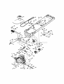 Page C Diagram and Parts List for 917254800  Craftsman Lawn Tractor