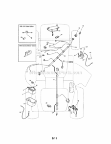 Page A Diagram and Parts List for 917254810  Craftsman Lawn Tractor