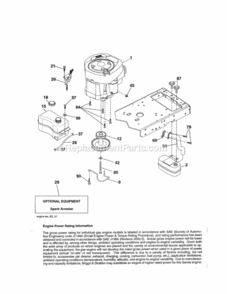Page D Diagram and Parts List for 917254810  Craftsman Lawn Tractor