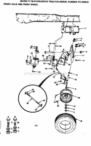 Part Location Diagram of 559P Craftsman Left Hand Jam Nut