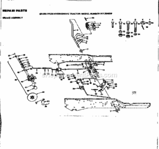 Page E Diagram and Parts List for 917254820  Craftsman Lawn Tractor