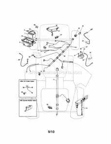 Page A Diagram and Parts List for 917254831  Craftsman Lawn Tractor