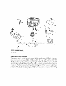 Page D Diagram and Parts List for 917254831  Craftsman Lawn Tractor