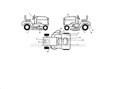 Page H Diagram and Parts List for 917254831  Craftsman Lawn Tractor