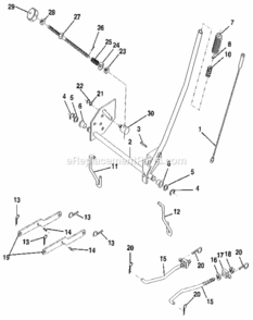Page J Diagram and Parts List for 917254850  Craftsman Lawn Tractor